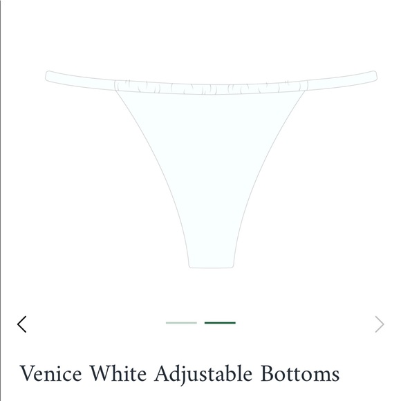 New! BoutineLA Venice White Adjustable Bottoms - Picture 4 of 6
